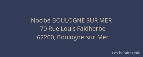 Nocibé BOULOGNE SUR MER