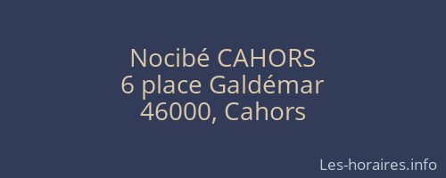 Nocibé CAHORS