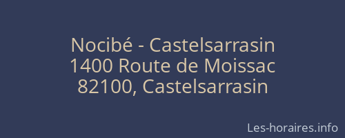 Nocibé - Castelsarrasin