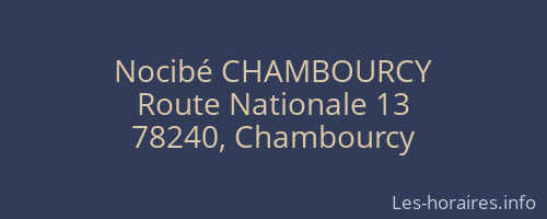 Nocibé CHAMBOURCY