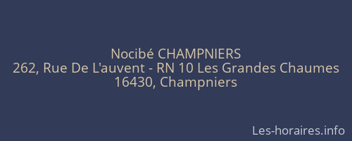 Nocibé CHAMPNIERS