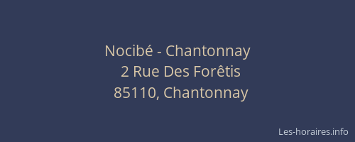 Nocibé - Chantonnay