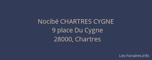 Nocibé CHARTRES CYGNE