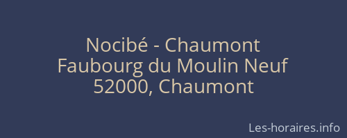 Nocibé - Chaumont