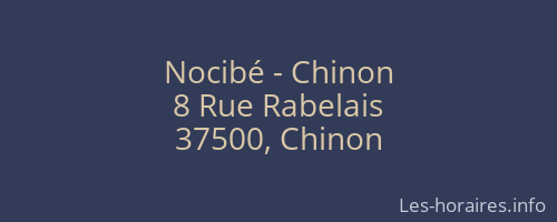 Nocibé - Chinon