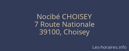 Nocibé CHOISEY