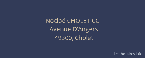 Nocibé CHOLET CC