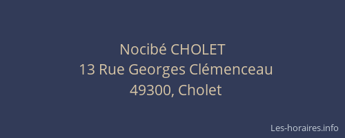 Nocibé CHOLET