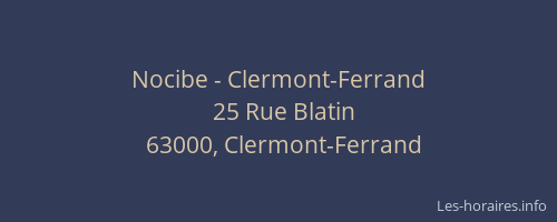 Nocibe - Clermont-Ferrand