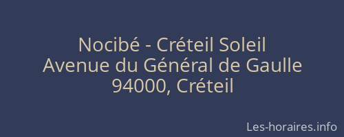 Nocibé - Créteil Soleil