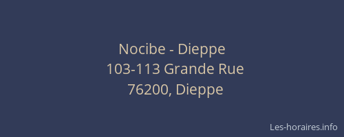Nocibe - Dieppe