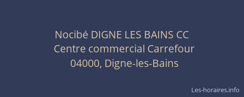 Nocibé DIGNE LES BAINS CC