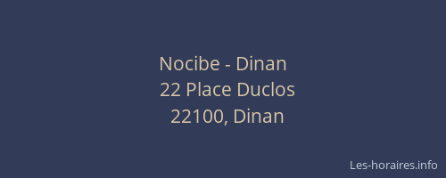 Nocibe - Dinan