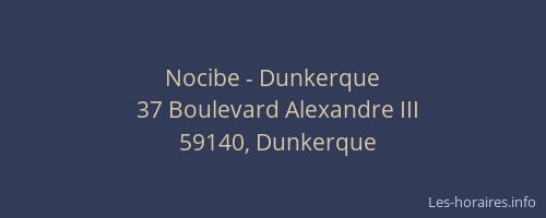 Nocibe - Dunkerque