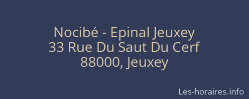 Nocibé - Epinal Jeuxey