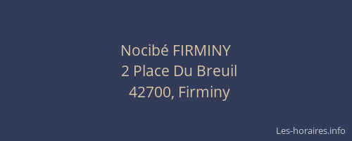 Nocibé FIRMINY