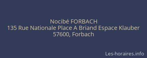 Nocibé FORBACH