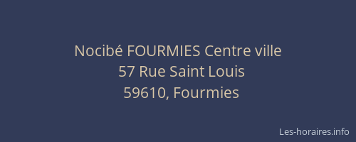 Nocibé FOURMIES Centre ville