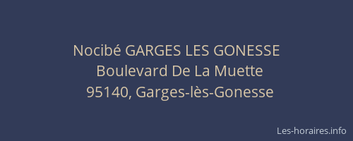 Nocibé GARGES LES GONESSE