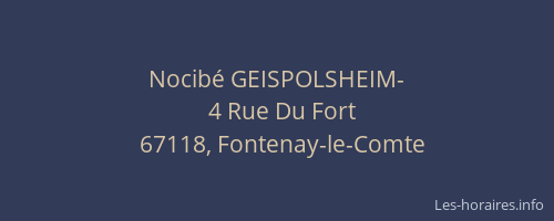 Nocibé GEISPOLSHEIM-