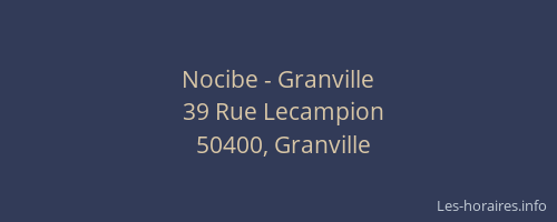Nocibe - Granville