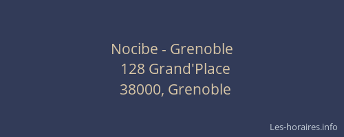 Nocibe - Grenoble