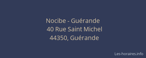 Nocibe - Guérande