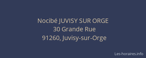 Nocibé JUVISY SUR ORGE