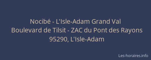 Nocibé - L'Isle-Adam Grand Val