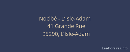 Nocibé - L'Isle-Adam