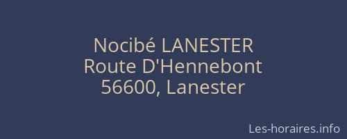 Nocibé LANESTER