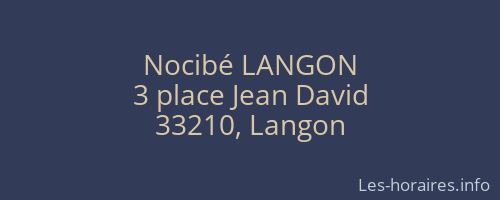 Nocibé LANGON