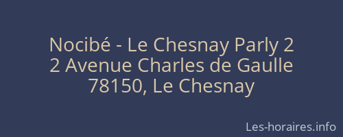 Nocibé - Le Chesnay Parly 2