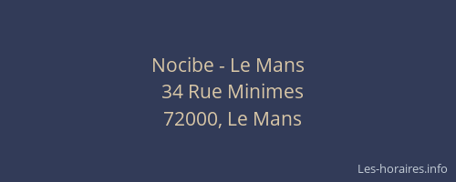 Nocibe - Le Mans