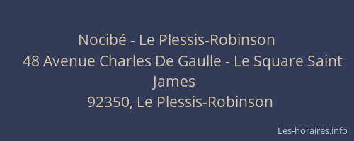 Nocibé - Le Plessis-Robinson