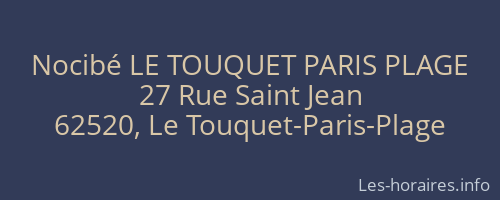 Nocibé LE TOUQUET PARIS PLAGE