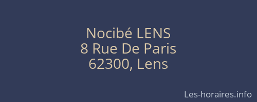 Nocibé LENS