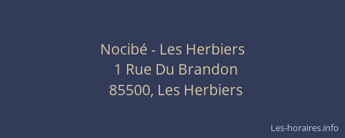 Nocibé - Les Herbiers