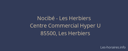 Nocibé - Les Herbiers