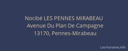 Nocibé LES PENNES MIRABEAU