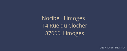 Nocibe - Limoges