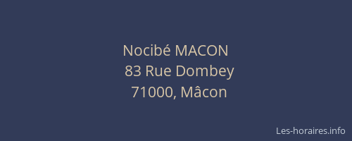 Nocibé MACON