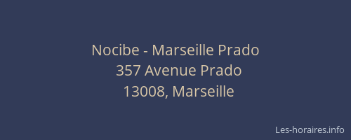 Nocibe - Marseille Prado