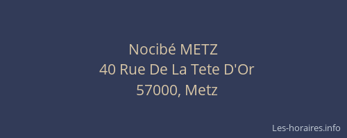 Nocibé METZ