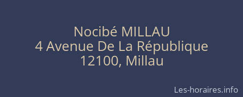 Nocibé MILLAU