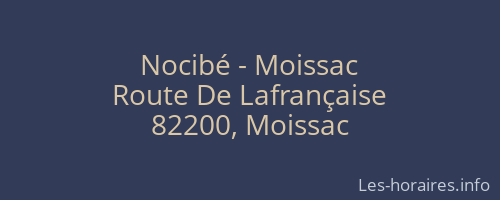 Nocibé - Moissac