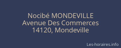 Nocibé MONDEVILLE