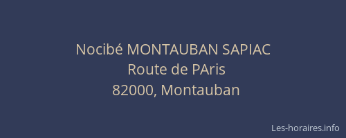 Nocibé MONTAUBAN SAPIAC