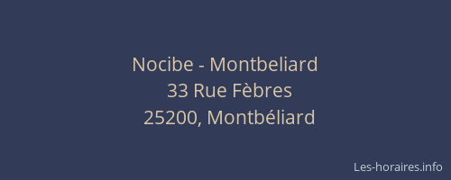 Nocibe - Montbeliard
