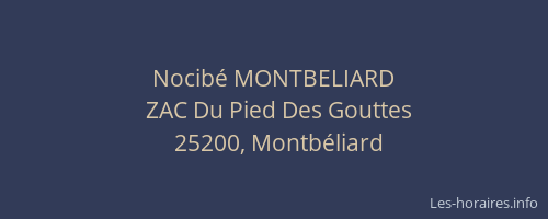 Nocibé MONTBELIARD
